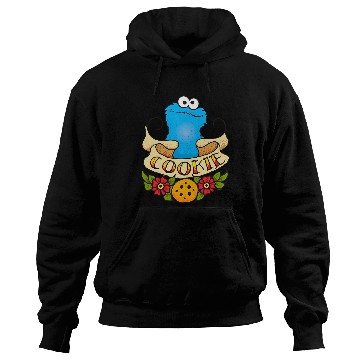 Discover Sesame Street Cookie Monster Cookie Tattoo Hoodies