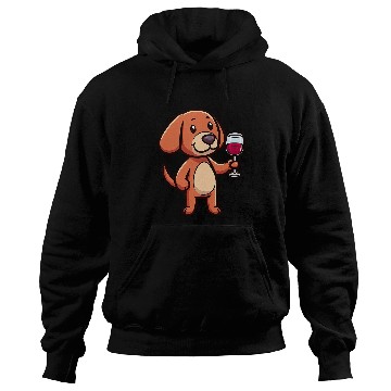 Discover Wines Fun Vizsla Wines Funny Dog Beverage Hoodies