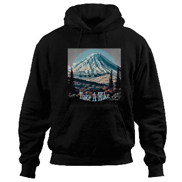 Discover Take a hike mountain trails outdoor adventure fun sun Hoodies