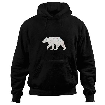 Discover Bear Pet Polar Bear in Polka Dots Design Themed for Women Teen Girls Hoodies