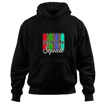 Discover Secretary Job School Secretary Squad Leopard Print First Day Of School Hoodies