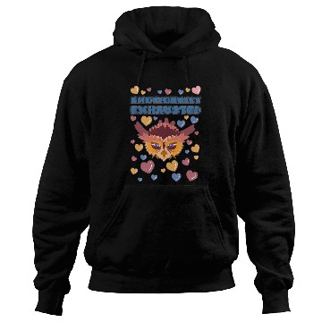 Discover Owl Pet Emotionally Exhausted Owl with Hearts Hoodies
