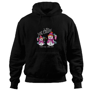 Discover Coffee Fun I m Just Chillin Snowman with Coffee Mom and Me Hoodies
