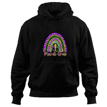 Discover Mardi Gras Rainbow Fleur De Lis Gerald Lily Hoodies