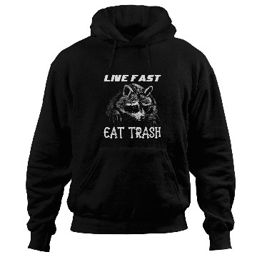 Discover Raccoon Pet Live Fast Eat Trash Panda Funny 3 Hoodies