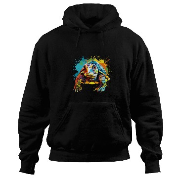 Discover Splash Art Box Turtle Lover Colorful 1 Hoodies