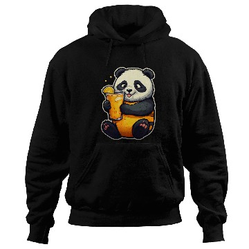 Discover Panda Pet Drinking Lemonade Panda Bear Soda Pop Summer Teddy Bears 1 Hoodies