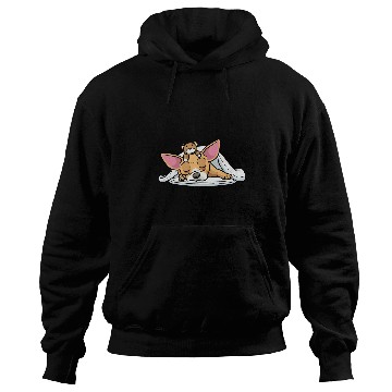 Discover Chiweenie Dog With Stuffed Animal Sleeping Napping Hoodies