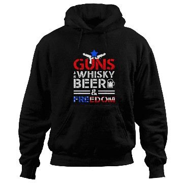 Discover Beer Fun guns Whisky Beer Freedom Proud American Flag Party Gift USA 3 Hoodies