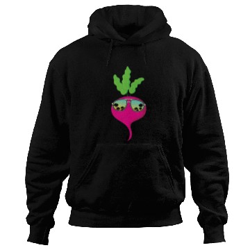 Discover Lacrosse Gift Funny Radish With Sunglasses Vegetable Lover Radishes Hoodies