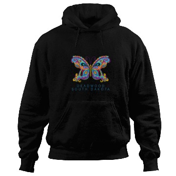 Discover Deadwood South Dakota Souvenir Butterfly Graphic 21 Hoodies