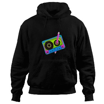 Discover 80s Cassette Tape 1990s vintages Funny Retro Throwback Music 22 Hoodies