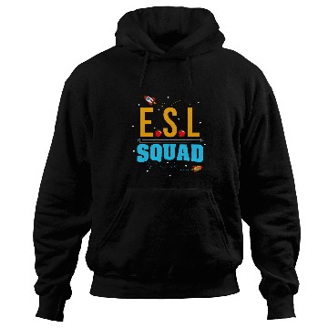 Discover English Second Language Teacher Team ESL Squad Language Hoodies