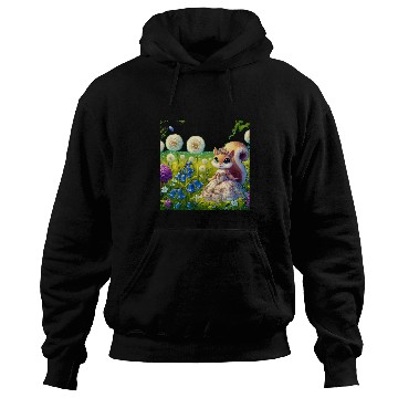 Discover Squirrel Pet Kids Squirrel princess in spring playground Hoodies