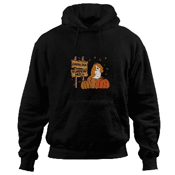 Discover Cavalier King Charles Spaniel Pumpkin Patch Thanksgiving 2 Hoodies