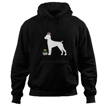 Discover German Shorthaired Pointer Easter Bunny Dog Silhouette Hoodies