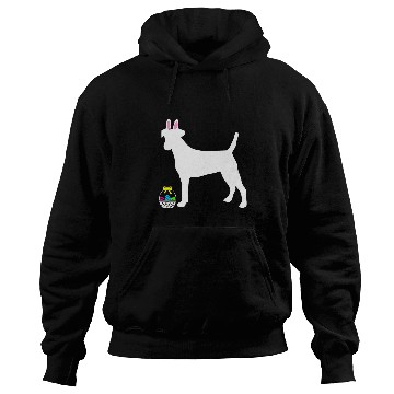 Discover Fox Terrier Easter Bunny Dog Silhouette Hoodies