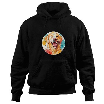 Discover Golden Retriever Colored Circle Style Hoodies