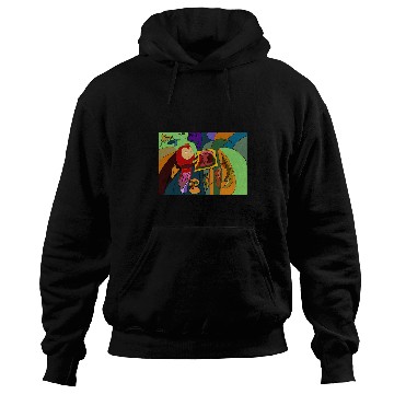 Discover Funny Colourful Creatures Abstract Art Original uniques Pizza Hoodies