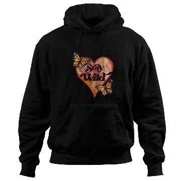 Discover Stay Wild Retro Monarch Butterfly Hoodies