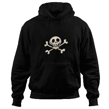 Discover Funny Cartoon Skull and Crossbones Hoodies