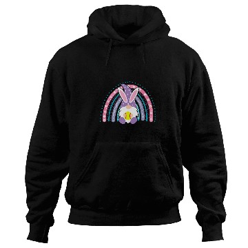 Discover Cute Rainbow Gnome Easter Bunny Gnome Hug Softball Team Hoodies