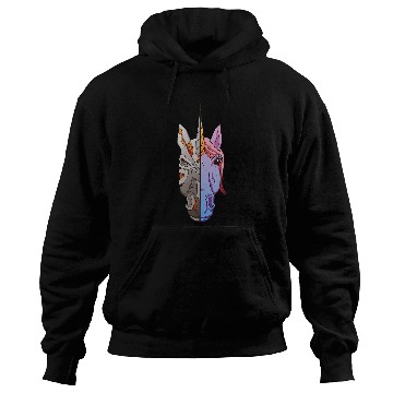 Discover Robotics Team Half Unicorns Robot Student Hoodies