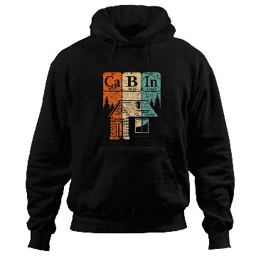 Discover Cabin Periodic Table Elements Mountain House Cabin Camping 4 Hoodies