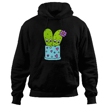 Discover Cacti Couple In Cute Pot Hoodies