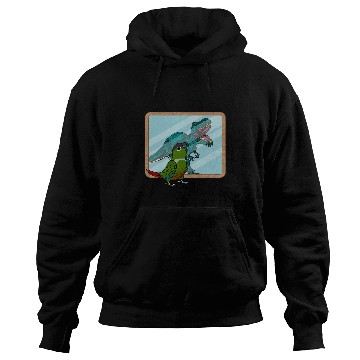 Discover Parrot 2T Rexs Reflection I Green Cheek Conure Hoodies
