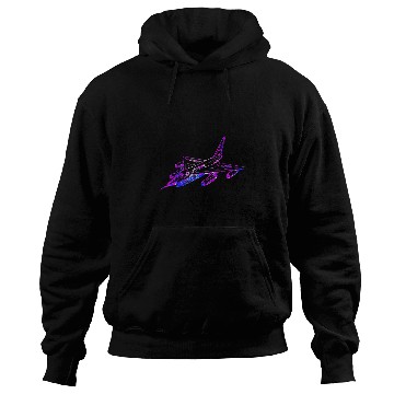 Discover Colorful Fighter jet Airplane Art Hoodies