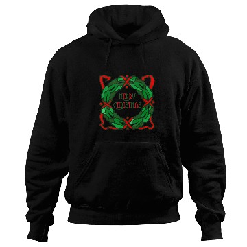 Discover Christmas wreath design vintages artwork Hoodies