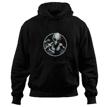 Discover Gray Alien UFO Hoodies