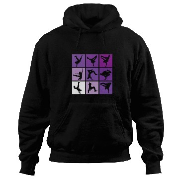 Discover Hip Hop Break Dance Poses Retro Hoodies