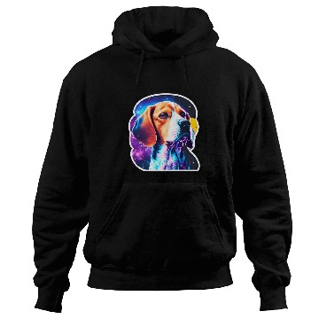 Discover Cosmic Canine Quest Beagle Among Galactic Wonders Hoodies