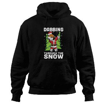 Discover Dabbings Through The Snow Basset Hound Christmas Dog Hoodies