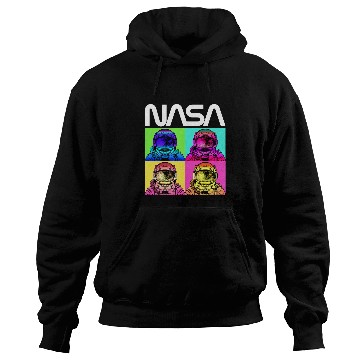 Discover Lacrosse Gift NASA Astronaut Pop Art Worm Logo Hoodies