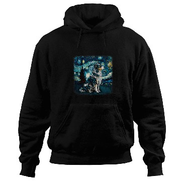 Discover Dog in starry night van gogh aussie mini Australian Shepherd Hoodies