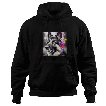 Discover Colorful Gaze German Shepherd Charm 2 Hoodies