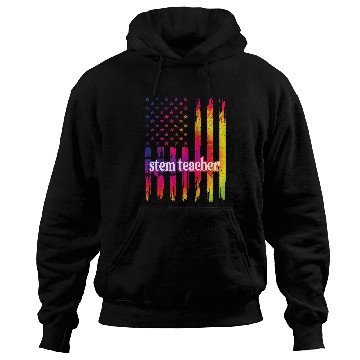 Discover STEM Teacher US Flag Science Technology Engineering Math 21 Hoodies