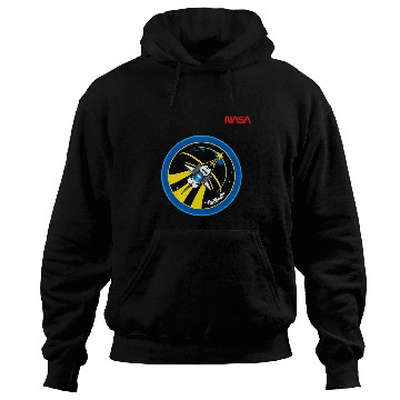Discover Lacrosse Gift NASA Space Shuttle STS 131 Mission Crew Worm Logo Hoodies
