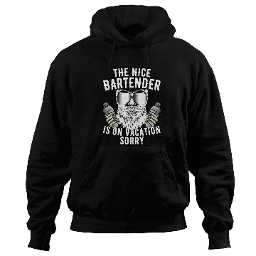 Discover The Nice Bartender Is On Vacation Mixologist Pub Bartending Hoodies