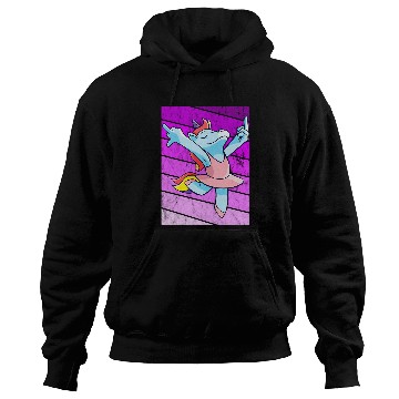 Discover Ballerina Unicorns Cute Ballet Dancer Retro Sunset Dancing Hoodies