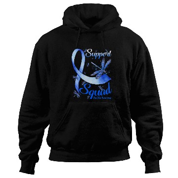 Discover T1D Warrior Support Squad diabetess Awareness Dragonfly Hoodies