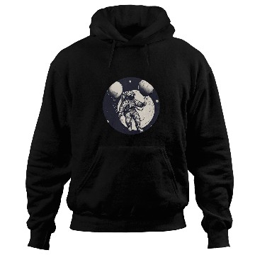 Discover Galactic Astronaut Explorer Holding Planet Balloons STEM 1 Hoodies