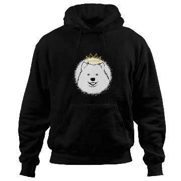 Discover Dog Samoyed with Crown Hoodies