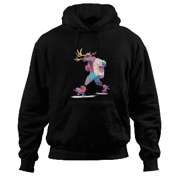 Discover Roller Skating Funny Moose Skater Roller Skates Hoodies