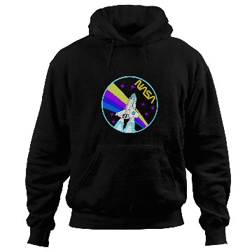 Discover Lacrosse Gift NASA Space Shuttle Worm Logo Rainbow 21 Zip Hoodies