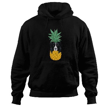 Discover Funny Border Collie pineapples Dog Hoodies