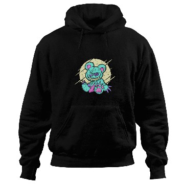 Discover Horror Teddy Bear Pastel Goth Aesthetic Goth Gothic Emo Hoodies